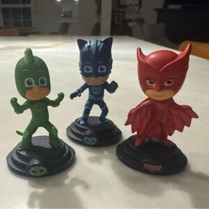 Action Figure Set - Green, Blue, and Red